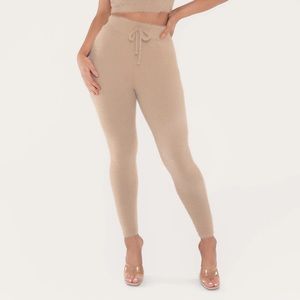 LUNA fluffy legging Caramel Tan Meshki NWT sz S